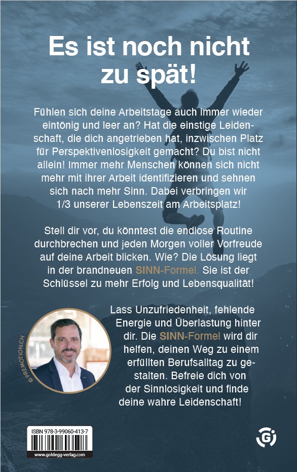 Rückseitencover Arbeite mit Sinn! Auf dem Weg zum erfüllten Beruf