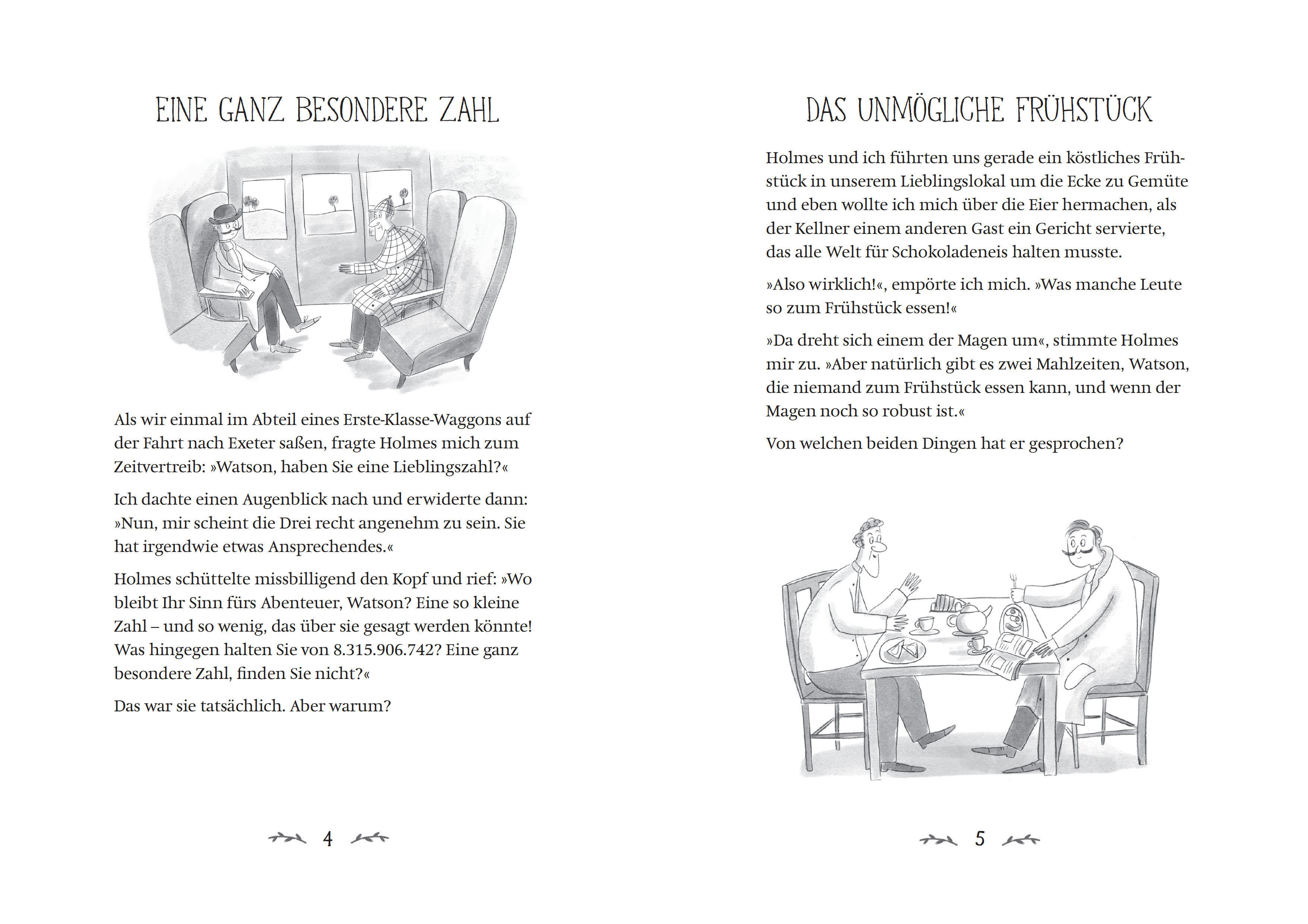 Beispielinhalt (Bild) Sherlock Holmes - Hirnverknotende Rätsel. Für Kinder ab 8 Jahren