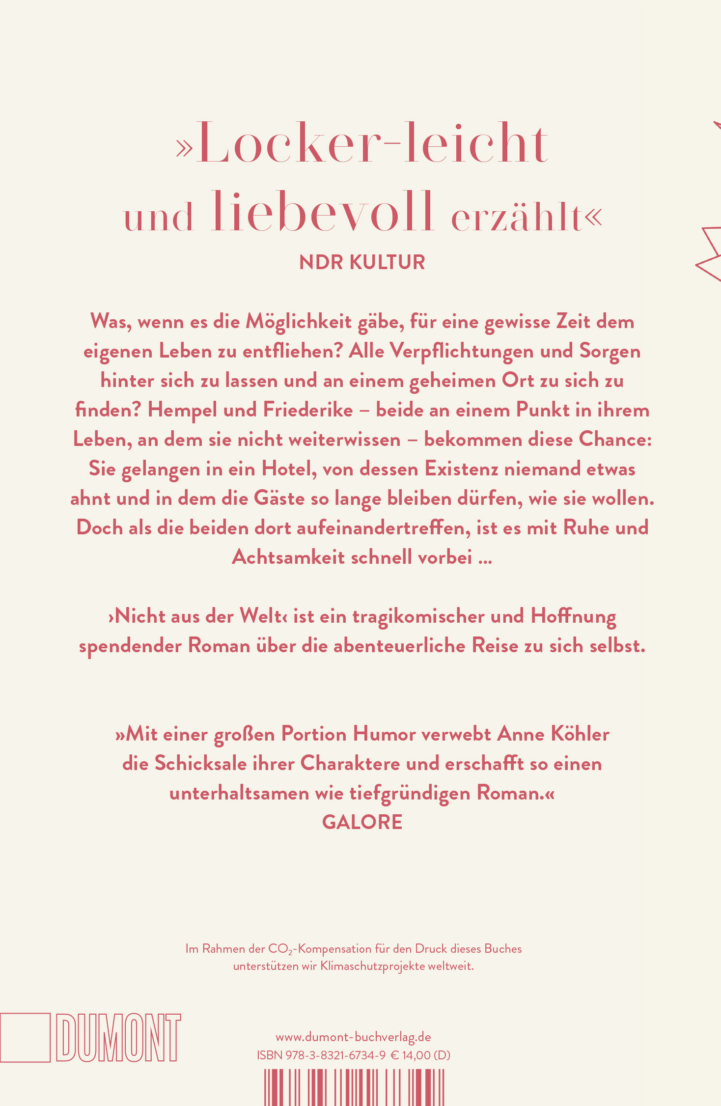 Rückseitencover Nicht aus der Welt