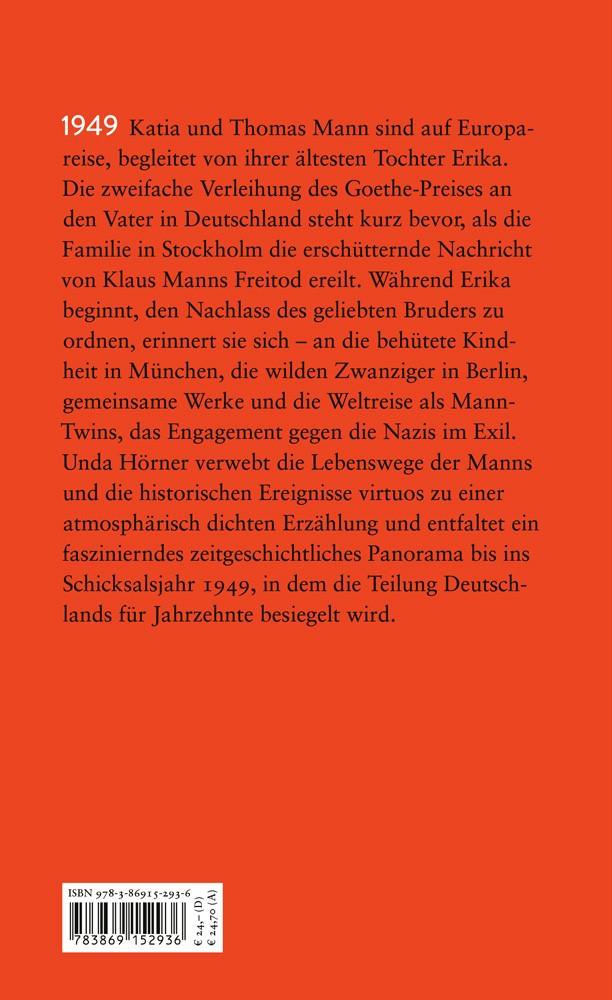 Rückseitencover Solange es eine Heimat gibt. Erika Mann