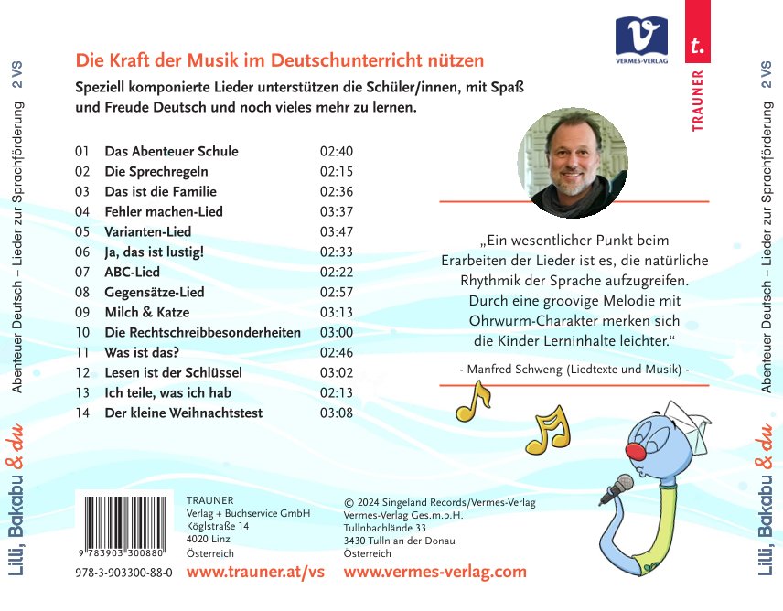 Beispielinhalt (Bild) Lilli, Bakabu & Du: Abenteuer Deutsch 2