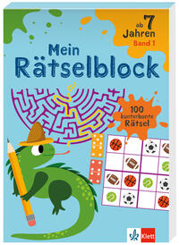 Vorderes Coverbild Klett Mein Rätselblock ab 7 Jahren Band 1