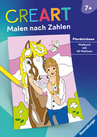 Vorderes Coverbild CreArt Malen nach Zahlen ab 7: Pferdeträume