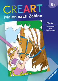 Vorderes Coverbild CreArt Malen nach Zahlen ab 5: Pferde