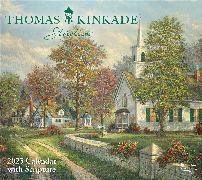 Thomas Kinkade Studios 2025 Deluxe Wall Calendar with Scripture