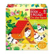 Usborne Book and 3 Jigsaws: On the Farm