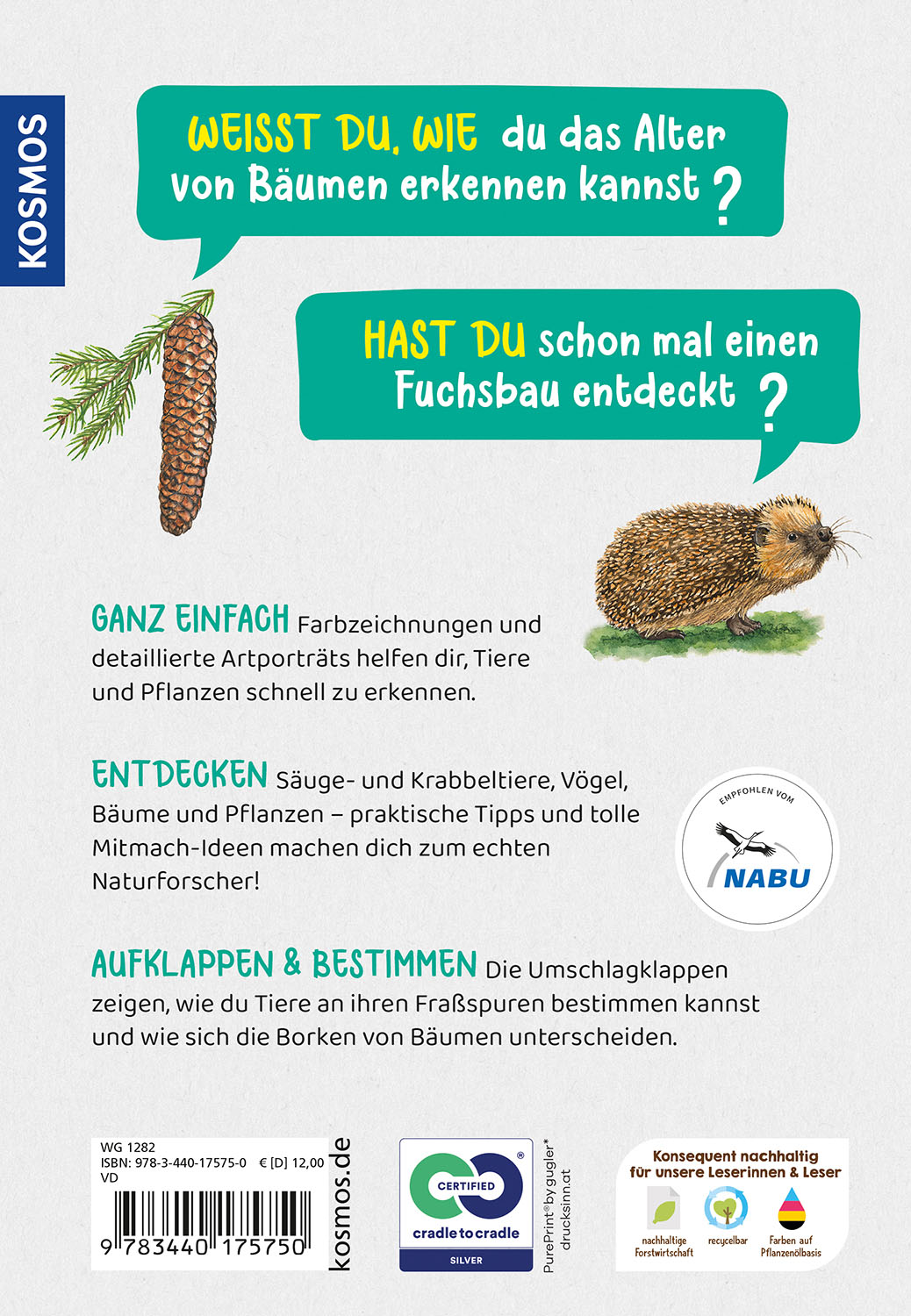 Rückseitencover Was lebt im Wald? Kindernaturführer