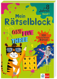 Vorderes Coverbild Klett Rätselblock ab 8 Jahren Band 1