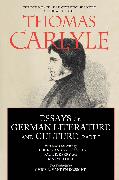 Essays on German Literature and Culture, Part I