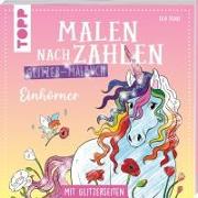 Malen nach Zahlen Glitzer-Malbuch Einhörner