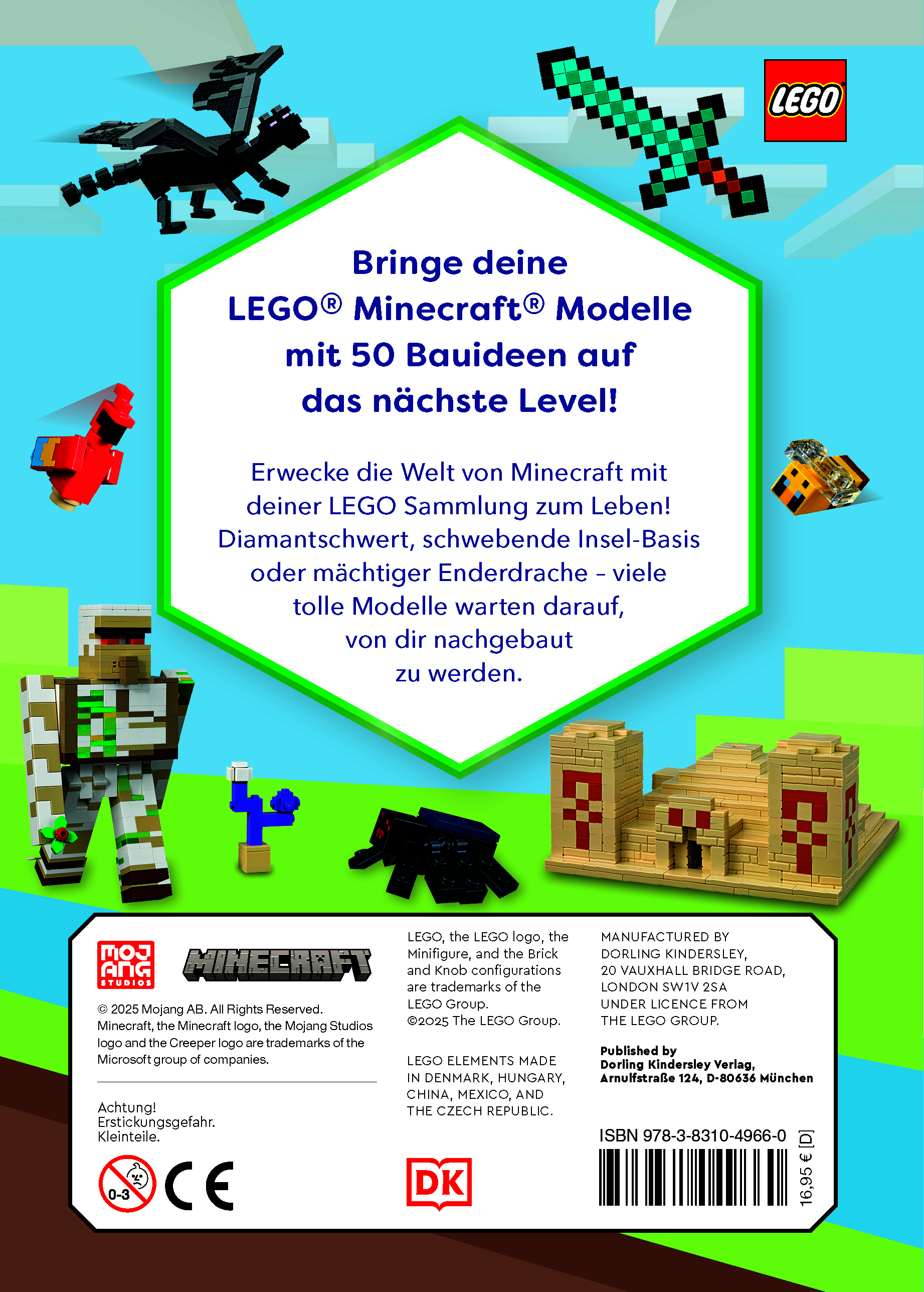 Rückseitencover LEGO® Minecraft® Ideen