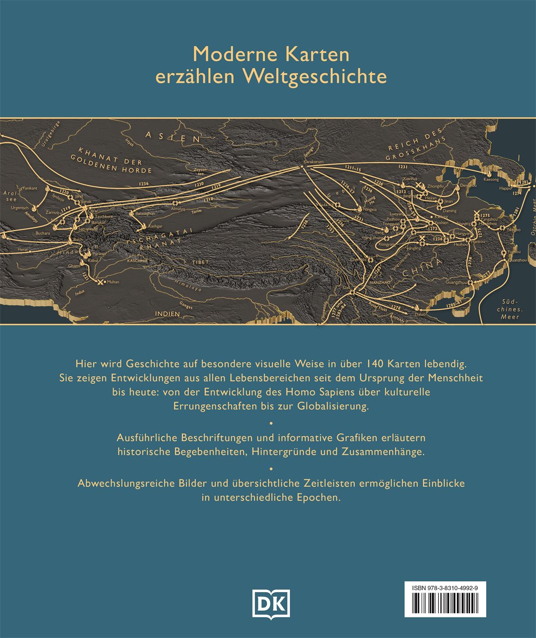Rückseitencover Die Geschichte der Welt in Karten