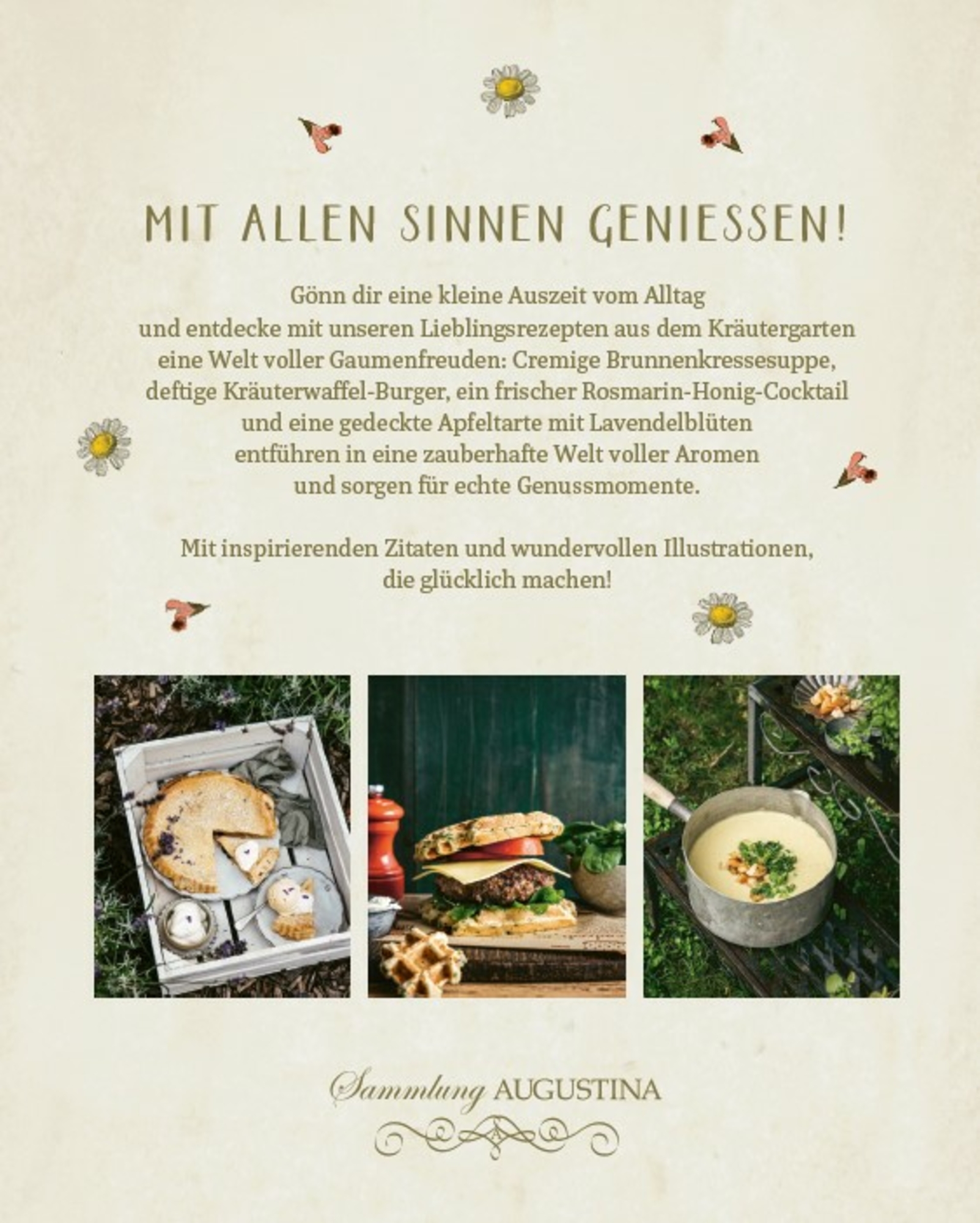 Beispielinhalt (Bild) Nimm dir Zeit und genieße den Augenblick (Sammlung Augustina)