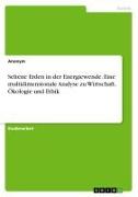 Vorderes Coverbild Seltene Erden in der Energiewende. Eine multidimensionale Analyse zu Wirtschaft, Ökologie und Ethik