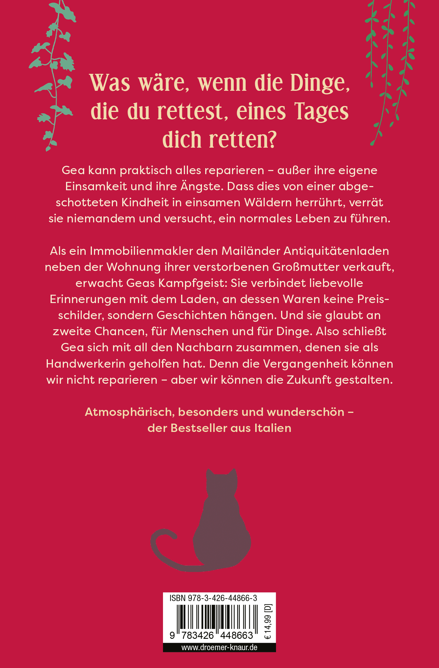 Rückseitencover Die kleine Werkstatt der geretteten Dinge