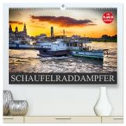 Schaufelraddampfer (hochwertiger Premium Wandkalender 2025 DIN A2 quer), Kunstdruck in Hochglanz