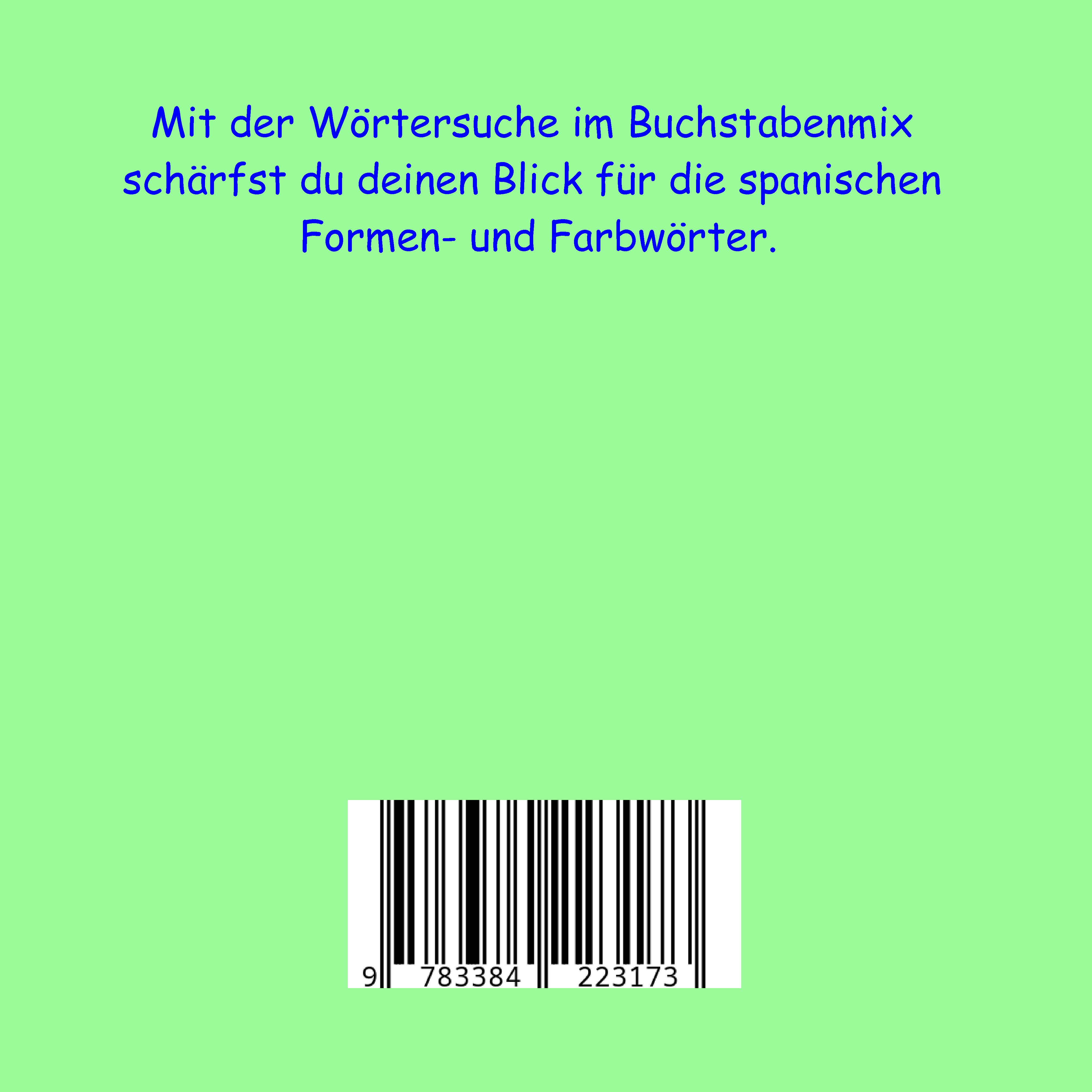 Rückseitencover Spanisch für Kinder - Farben & Formen - Rätsel
