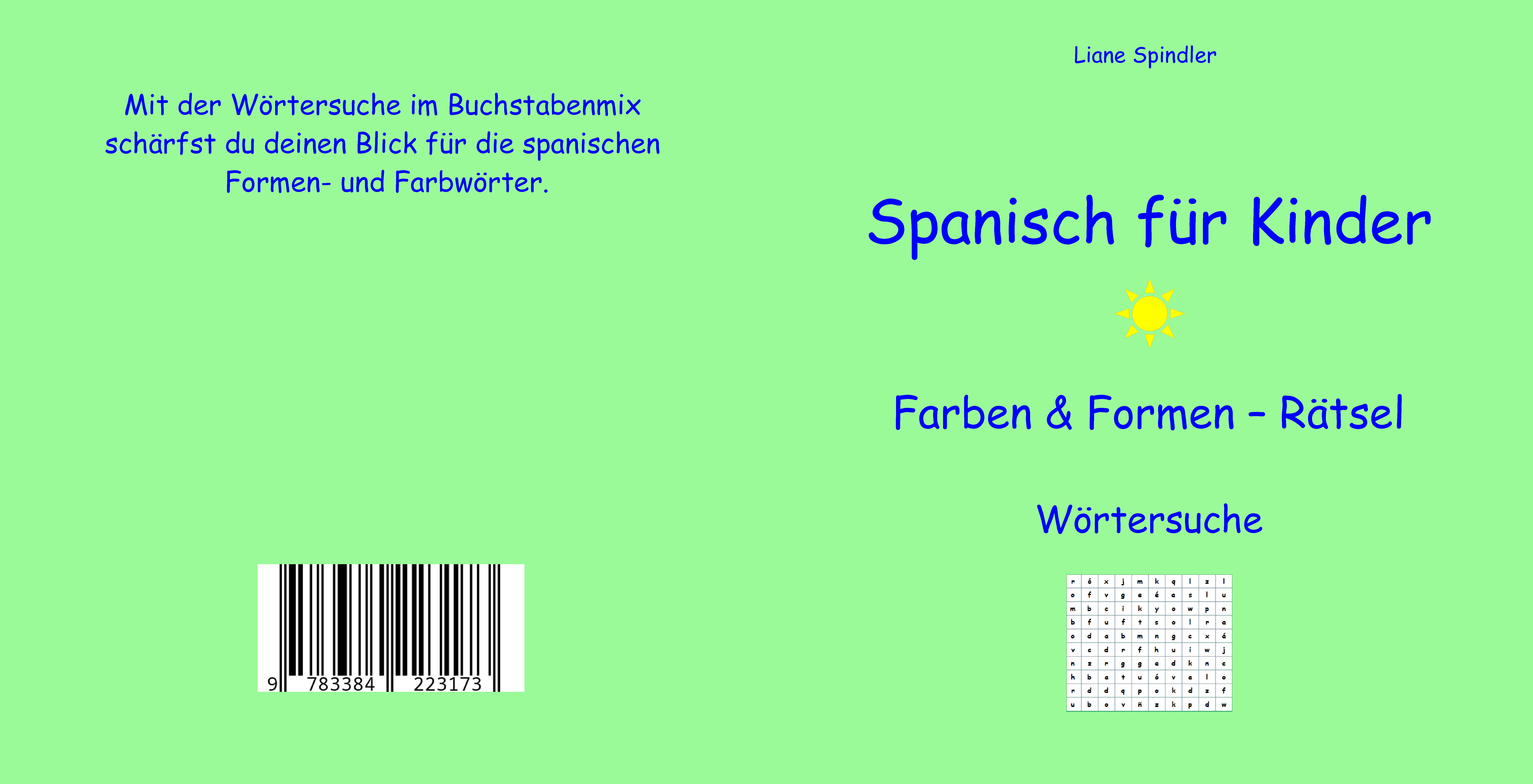 Gesamtes Coverbild Spanisch für Kinder - Farben & Formen - Rätsel