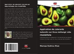 Vorderes Coverbild Application de colorants naturels sur tissu mélangé sida rhombifolia
