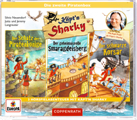 Vorderes Coverbild CD-Hörspiel: Käpt'n Sharky – Die zweite Piratenbox (3 CDs)