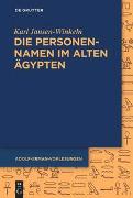 Die Personennamen im Alten Ägypten