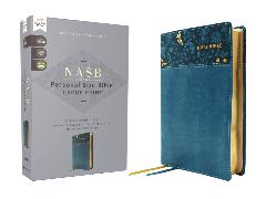 NASB, Personal Size Bible, Large Print, Leathersoft, Teal, Red Letter, 1995 Text, Comfort Print