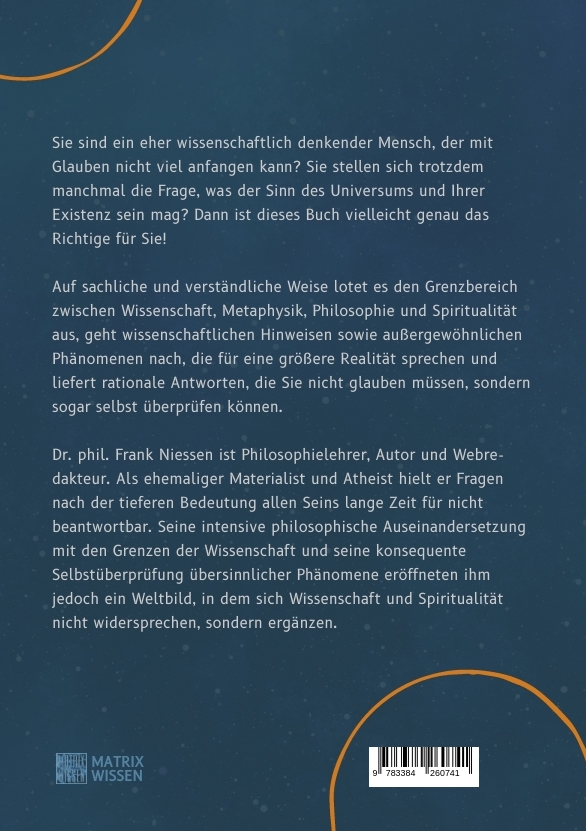 Rückseitencover Spiritualität für Kopfmenschen - Eine Sinnsuche für Skeptiker (Band 1)