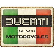 Blechschild. Ducati / Italy Giugiaro Logo