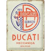 Blechschild. Ducati / Moto Servizio Meccanica