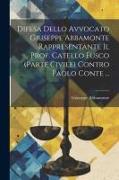 Difesa Dello Avvocato Giuseppe Abbamonte Rappresentante Il Prof. Catello Fusco (parte Civile) Contro Paolo Conte