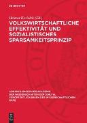 Volkswirtschaftliche Effektivität und sozialistisches Sparsamkeitsprinzip