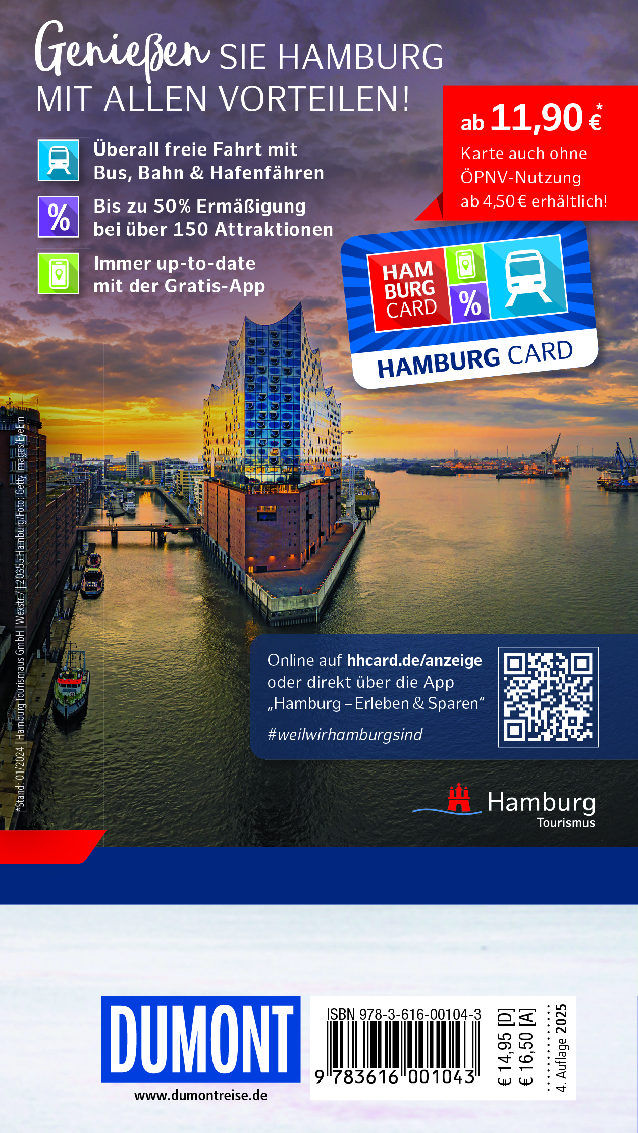 Rückseitencover DuMont direkt Reiseführer Hamburg