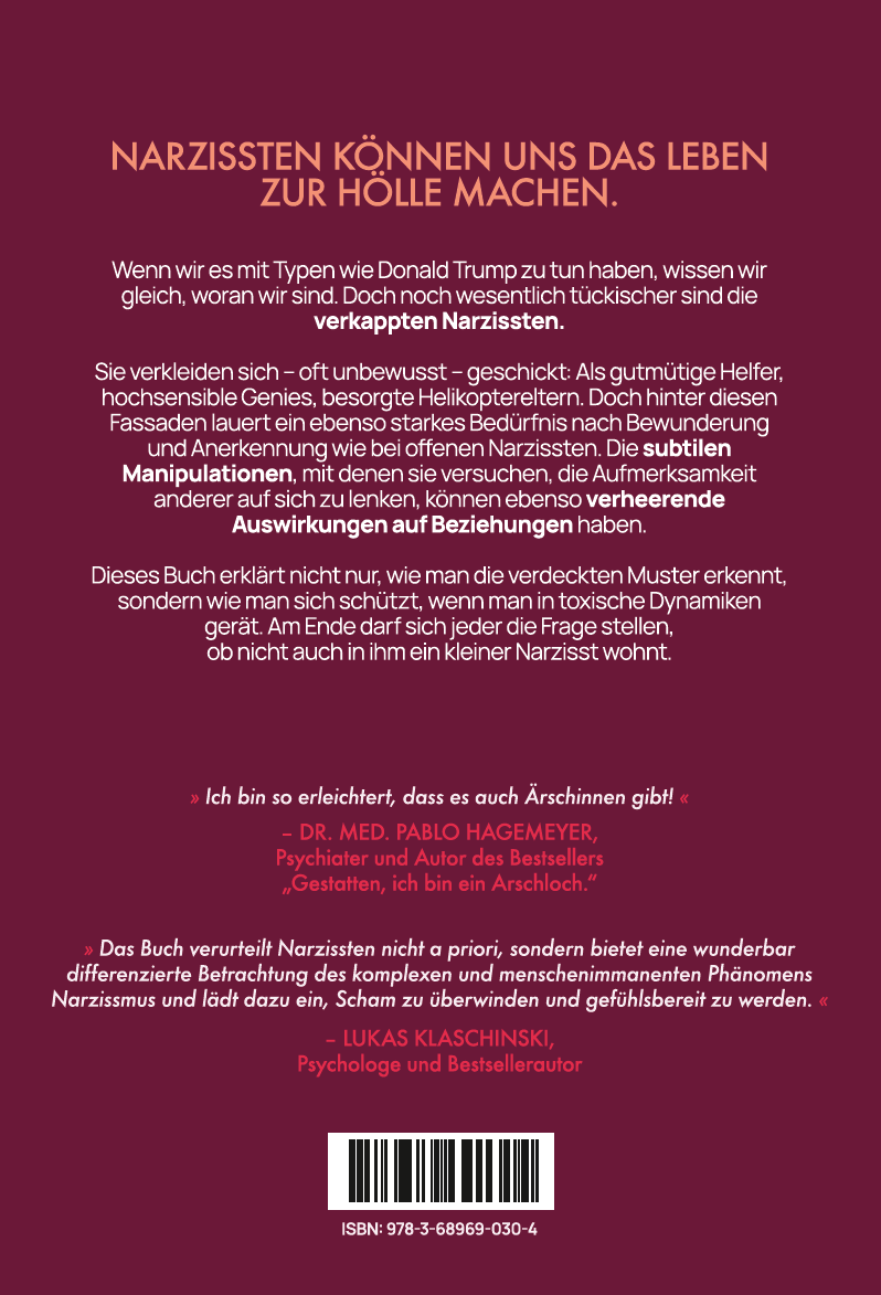 Rückseitencover Verkappte Narzissten