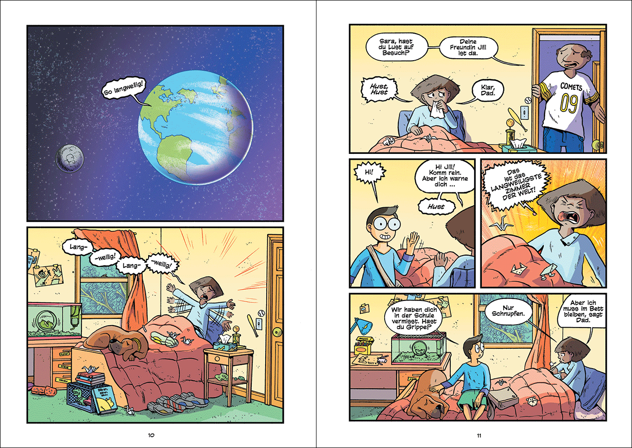 Beispielinhalt (Bild) Superbrain-Comics - Expedition Weltraum