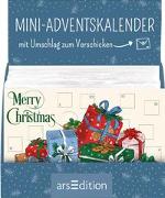 Display Mini-Adventskalender mit Umschlag zum Verschicken Eine wunderschöne Weihnachtszeit