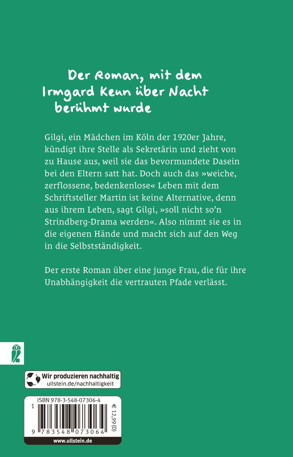 Rückseitencover Gilgi - eine von uns