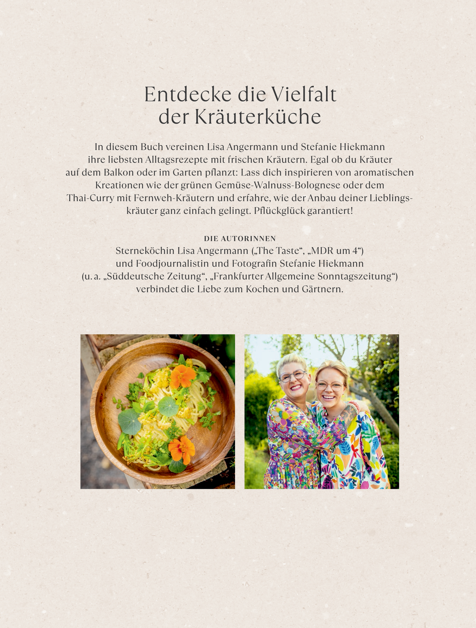 Rückseitencover Unsere kreative Kräuterküche