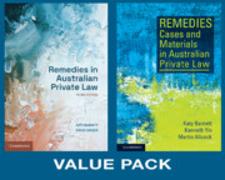 Remedies in Australian Private Law VALUE PACK 2 2 Volume Paperback Set