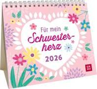 Mini-Kalender 2026: Für mein Schwesterherz