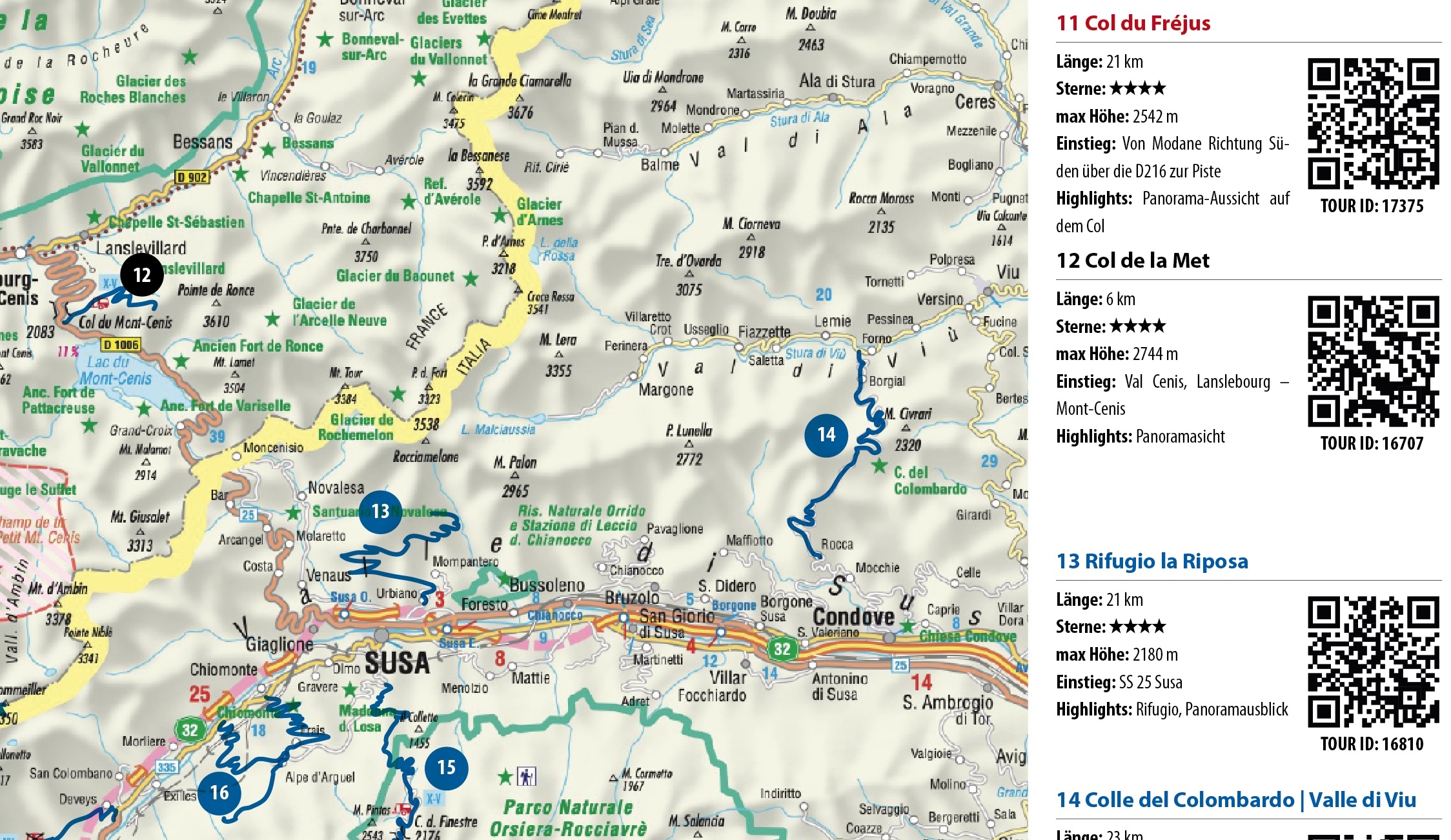Beispielinhalt (Bild) FolyMaps OFFROAD Westalpen 1:250 000