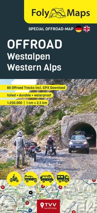 Vorderes Coverbild FolyMaps OFFROAD Westalpen 1:250 000