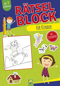 Vorderes Coverbild Rätselblock für Kinder ab 7 Jahren