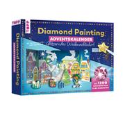 Diamond Painting Adventskalender Glitzerndes Weihnachtsdorf. Mit Material und Werkzeug für 24 Aufsteller