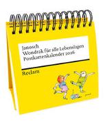 Janosch: »Wondrak für alle Lebenslagen« (Postkartenkalender 2026). Mit Zitaten und Illustrationen von Janosch