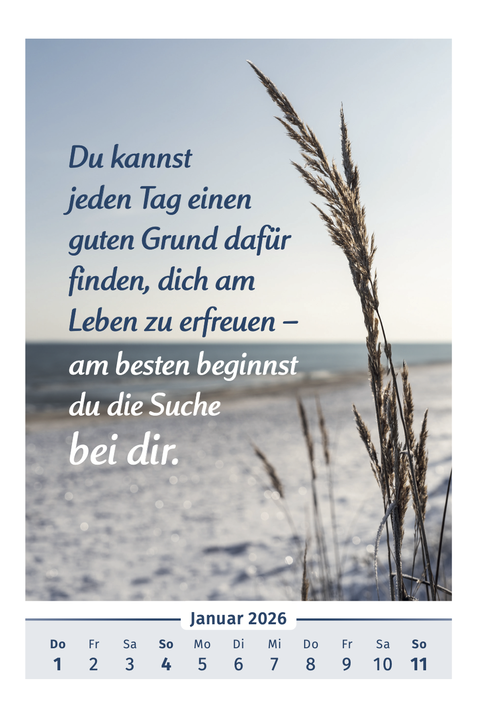 Beispielinhalt (Bild) Der Lebensfreude-Kalender 2026