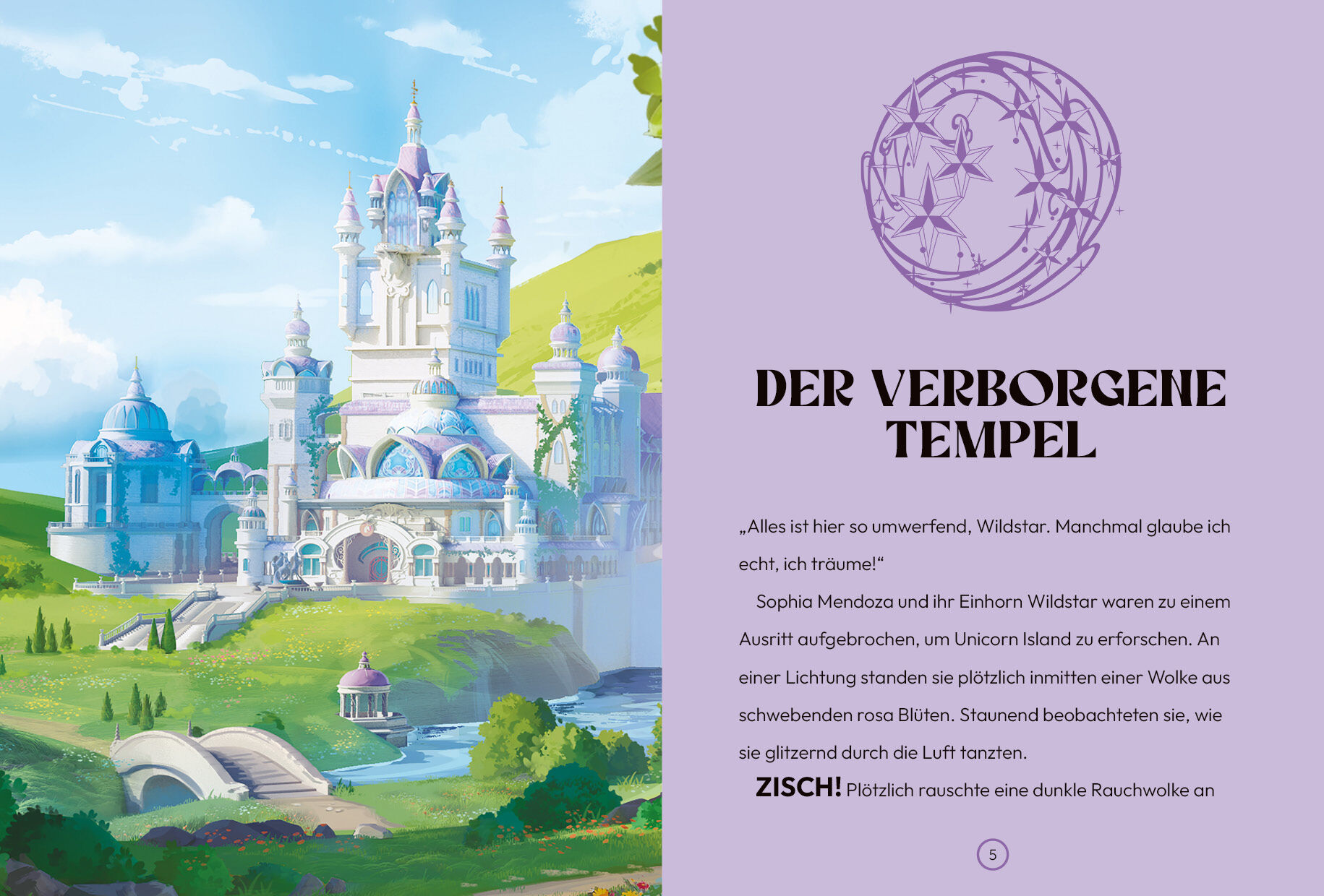 Beispielinhalt (Bild) Unicorn Academy – Der verborgene Tempel