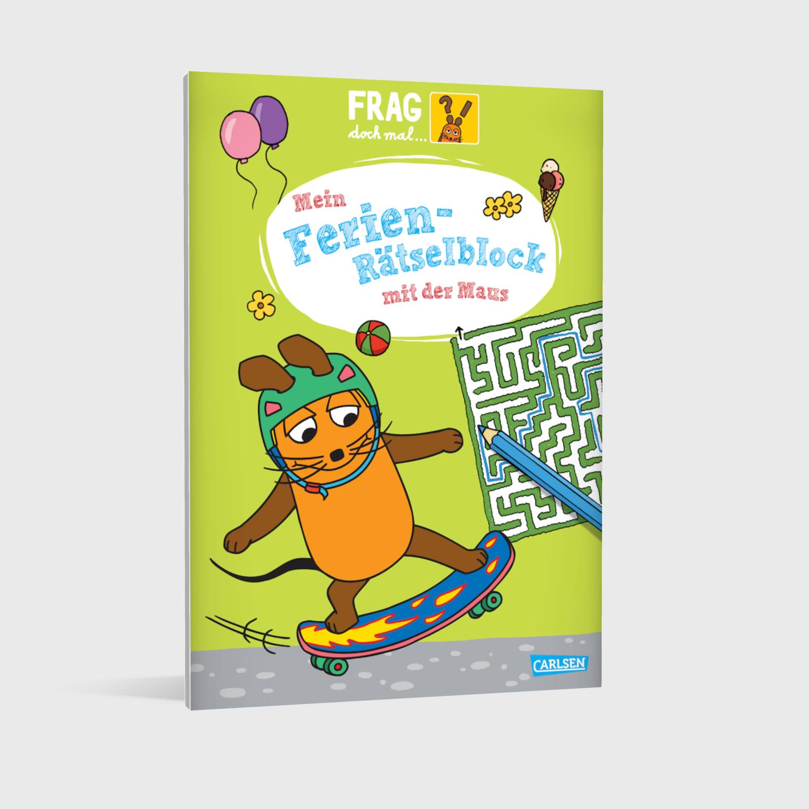 Beispielinhalt (Bild) Frag doch mal ... die Maus: Mein Ferien-Rätselblock mit der Maus