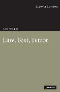 Law, Text, Terror