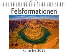 Vorderes Coverbild Felsformationen - (Wandkalender 2025, Kalender DIN A4 quer, Monatskalender im Querformat mit Kalendarium, das perfekte Geschenk)