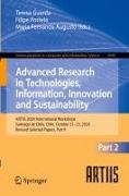 Advanced Research in Technologies, Information, Innovation and Sustainability